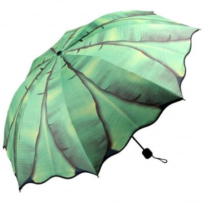 China Minimalist Economic Custom Fashion Leaf Shaped Umbrella For Sale for sale