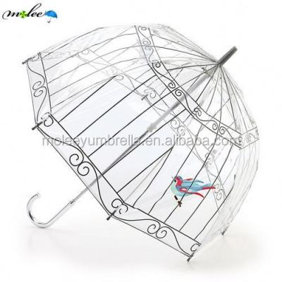 China Minimalist Transparent Umbrella Fashion Straight Umbrella PVC Dome Transparent Umbrella for sale