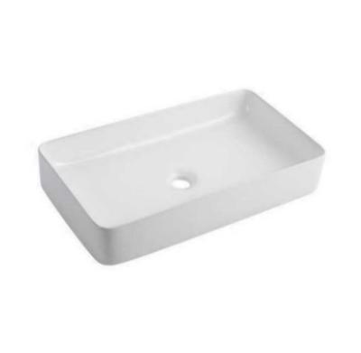 China Modern Factory Wholesale Ceramic Rectangular Art Wash Basin Sink Under Cabinets Manufacturer for sale