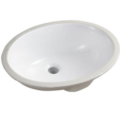 China Good quality easy clean ceramic wholesale ceramic undercounter factory OEM washbasin oval for sale