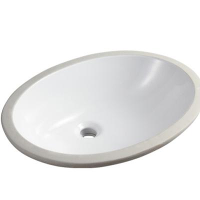 China Easy Clean Wash Basin Oval Under Counter Mounted Basin /bathroom Undermount Sink Ceramic Vanity Basin for sale