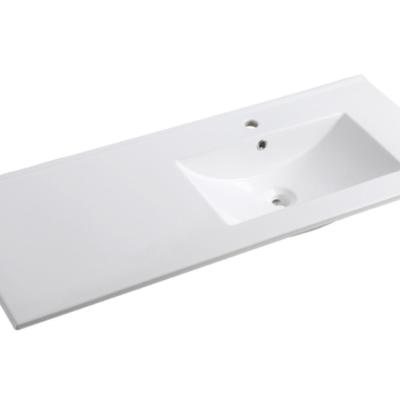 China Modern Bathroom Sink Counter Top Large Size Ceramic Rectangular Washbasin Cabinet Basin Basin Thinsulate CUPC CE Certificate for sale