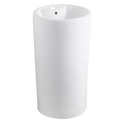 China New Easy Clean White Italian One Piece Ceramic Pedestal Steps Down Floor Standing For Outdoor Bathrooms To Streamline Your Bathroom Design for sale