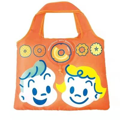 China Reusable Durable Tender Custom Orange Storage Bag Hot Sale Logo 210D Polyester Silk Screen Storage Bags for sale