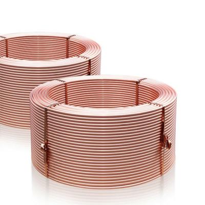 China Air Condition Or TP2 O60 Refrigerator Pancake Coil Copper Tube 1/4 3/8 1/2 5/8 3/4 50feet 15m OEM Carton Packing for sale