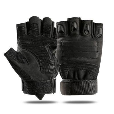 China Black Full Finger Army Outdoor Sports Gym Tactical Fingerless Cycling Training Tactical Gloves for sale