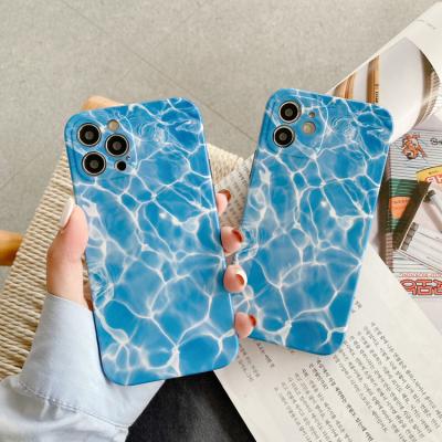 China Custom Phone Cover Water Ripple Support OEM/ODM Shockproof IMD Cell Phone Case For iphone 12 Pro Max Phone Case for sale