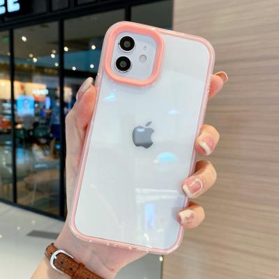 China 2021 Hot Selling Shockproof Multi Color Cheap Phone Cover 3 in 1 Custom Transparent Phone Case for iphone 13/12/11 pro max/XS/XR/X for sale