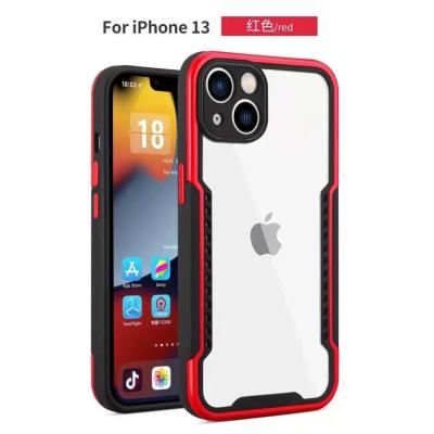 China Solid pore cell phone cover 1.55MM thin shockproof 2 in 1 shockproof phone case for iPhone 13 12 11 pro XS XR max for sale