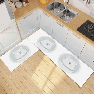 China Wholesale Washable Durable Oil-absorbing Non-slip Foot Pads Door Mat for sale