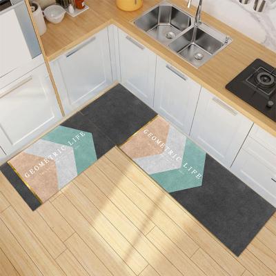 China Manufacturer New Desig PVC Anti-fatigue Home Floor Oil Proof Mat Washable for sale