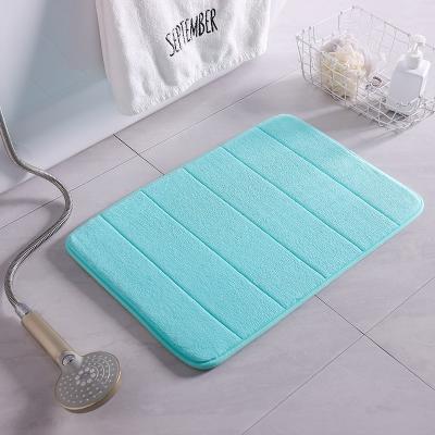 China Fashion Cute Soft Memory Foam Washable Water Absorb Bathroom Floor Mats for sale