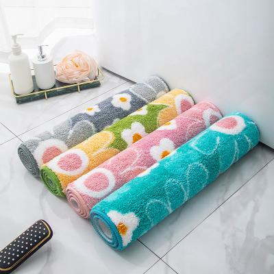 China Anti Slipsuper Washable Custom Absorbent Washable Waterproof Bathroom Floor Mat for sale