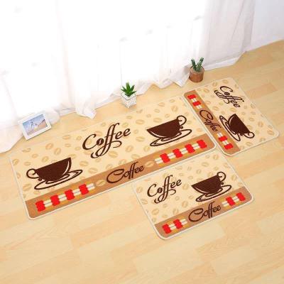 China Custom Printed Washable Nordic Style Logo Floor Durable Quick Dry Mat 50*80CM for sale