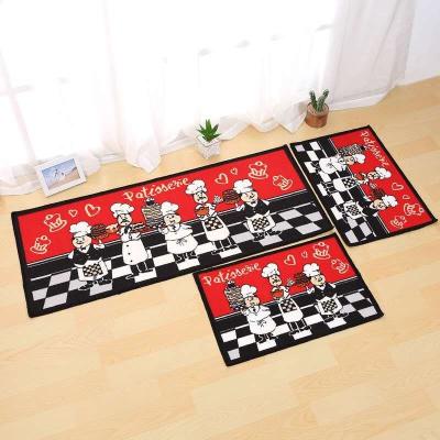 China Washable Hot Sale 40*60cm Decoration Kitchen Floor Durable Heat Resistant Mats for sale