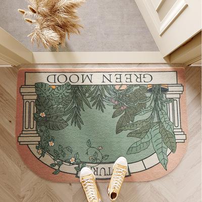 China Good Sale Retro Home Front Door Floor Washable Quick Drying Soft Blanket for sale