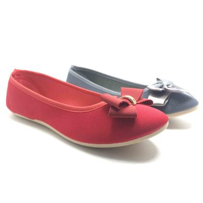 China Round Comfortable Foldable Women's Casual Flat Shoes High Quality Fashionable Ladies Ballet Flats for sale