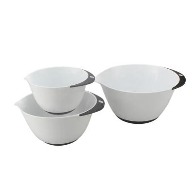 China Sustainable Useful Kitchen Set Perfect For Baking And Cooking Plastic Spouts Mixing Bowl Easy Pouring Salad Bowl for sale