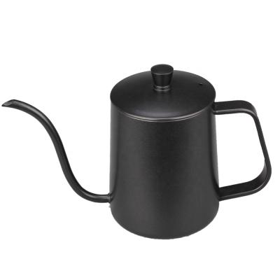 China 600ML Hand Pouring Kettle Sustainable Drip Coffee Pour Over Gooseneck Teapot for sale