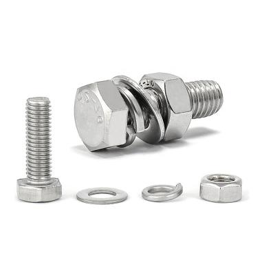 China 16mm screw 16mm tc m40 bolt nut high strength gasket A358 Noten stainless steel YH-25 m27 hex head bolt construction fastener DIN931 Bolzen for sale