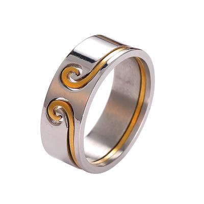 China Environmentally Friendly Eternal Love Stainless Steel Jewelry Ring Latest European and American Design for sale