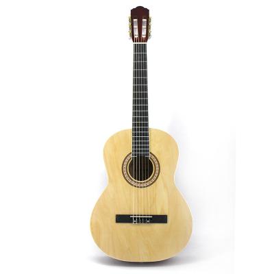 China Basswood 39 Inch - Tall - Basswood Panel Guitar Professional Classical Guitar Khaki Classic Retro End Guitar for sale