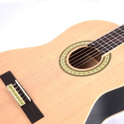 China Wholesale 39 Inch Guitar Classic Basswood Acoustic Guitar Basswood Plucked Musical Instrument Wooden Guitar for sale