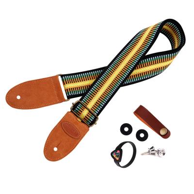 China Electric Guitar Fashionable Progressive Strap Universal Guitar Style Zipper Cotton Acoustic Guitar Strap for sale