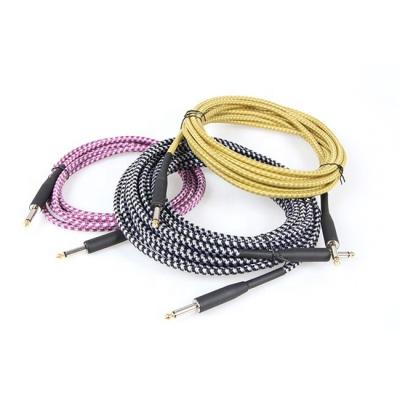 China wholesale guitar cable 6.35mm guitar acoustic guitar cable electric guitar audio cable for sale