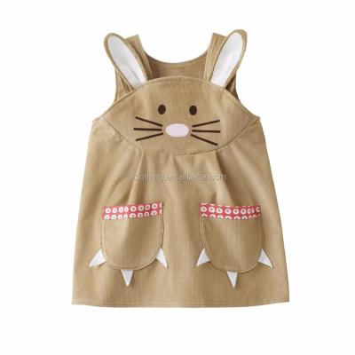 China (CD928#GREY) Viable 2-6Y 2016 Latest Design High Quality Kids Dress Cat Applique For Corduroy Dress for sale