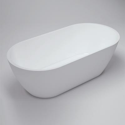 China BS-8612 Modern Low Price Stone Resin Oval Freestanding Bathtub for sale