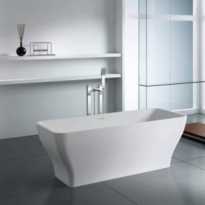 China BS-8640 Modern Luxury Polyester Resin Stone Freestanding Massage Bathtub for sale