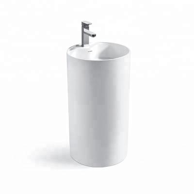 China Foshan Viable Pedestal Free Standing Sink Basin Cylindrical Wash Basin BS-8505 for sale