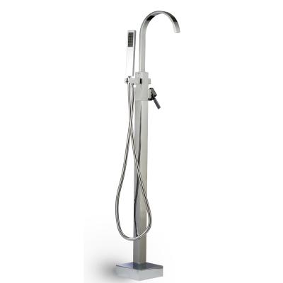 China Floor Stand Faucets BS-23045 UPC European Modern Style Bathtub Shower Mixer Tap Free Standing for sale