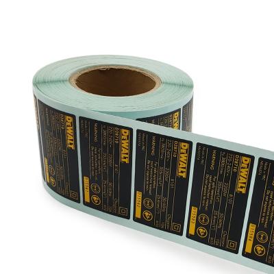 China High Quality Custom Waterproof Private Label Logo Pvc Sticker Labels With Waterproof Sticker Roll Manufacturer for sale