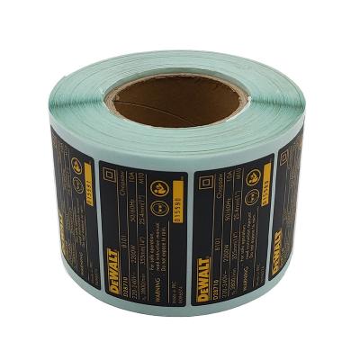 China Widely Used Factory Sale Brand Matt Finish Rectangle Shape Roll Self Adhesive PVC Stickers Various Custom Labels For Packaging for sale