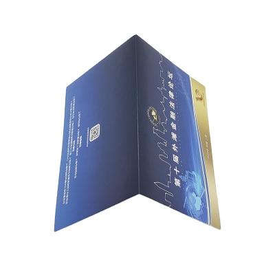 China paper & Various Good Quality Cardboard Custom Folded Printing Gift Greeting Thank You Card Printing Brochures for sale