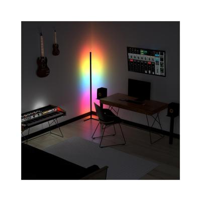 China Luxury Modern TOLEZ RGB Rhythm/App/Voice/Controller Led Tripod Designer Floor Lamp Living Room Bedroom Corner Lamp Nordic Floor Lamp for sale