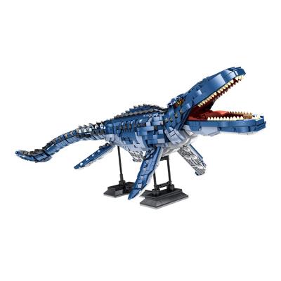 China Building Toy New Arrival PANLOS 611005 Large Mosasaurus Dinosaur DIY Building Blocks Compatible with all main brand legoing toys for kids for sale