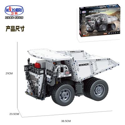 China Building Toy Hot Sell Winer 7120 RC Mini Truck Model Toys Building Blocks Compatible with all main brand legoing toys for kids for sale