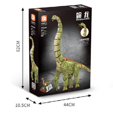 China Construction Toy Hot sell Forange FC6206 Brachiosaurus DIY dinosaur building blocks compatible with all main brand legoing toys for kids for sale