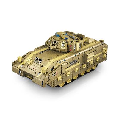 China Toy New Arrival MOYU MY86001 M2A2 RC Tank Building Block Model Toys/Building APP Compatible with all main brand legoing toys for boys gift for sale