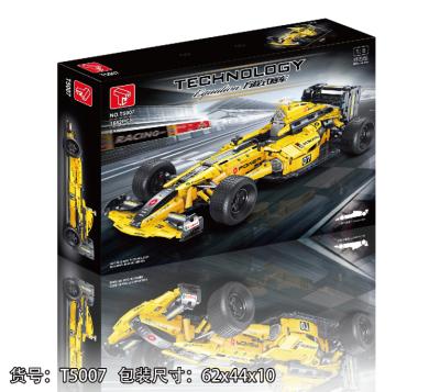 China Building Toy New Arrival T5007 F1 1:8 Racing Car Model Toys DIY Building Blocks Compatible with all main brand legoing toys for kids for sale