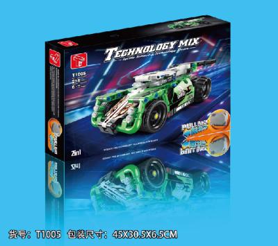 China Building Toy New Arrival T1005 Rally Back Car Model Toys DIY Building Blocks Compatible with all main brand legoing toys for kids for sale