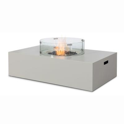 China Outdoor Modern Minimalist Products Living Pit Coffee Table Home Style Furniture Garden Aluminum Gas Fire Stocked for sale