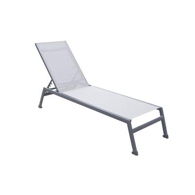 China Poolside Sunlounge Folding Poolside Sun Bed Folding Sun Bed Aluminum Outdoor Sofa Hotels Furniture Modern Metal Folding for sale