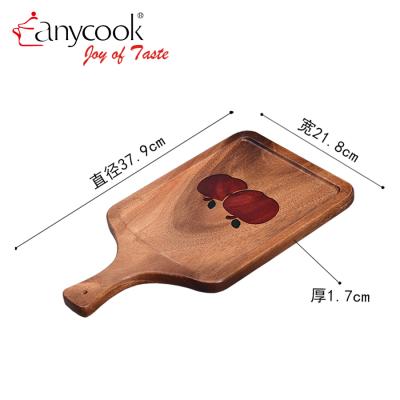 China Minimalist Wood Peel Serving Pan and Charcuterie Panels Pizza Paddle Cheese Wooden Cutting Board With Handle for sale