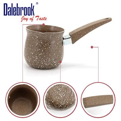 China Viable Granite Arabic Turkish Marble Non-Stick Ceramic Coffee Mug Coffee Cookware Pot Milk Pot Coffee Set for sale