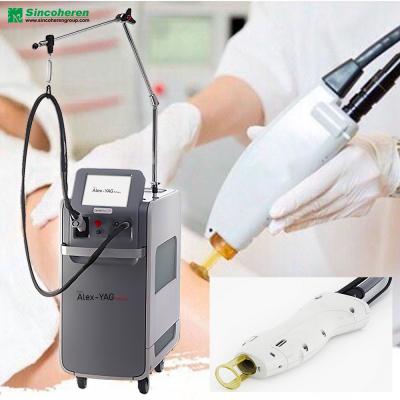 China Professional Dual Wavelength Hair Removal Laser Dye Removal Alexandrite 755nm + 1064nm Plus ND Yag Laser Hair Removal Laser for sale