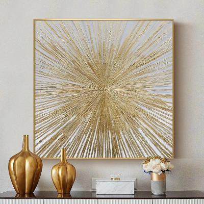 China Abstract Oil Painting Abstract Gold Sliver Oil Painting Living Room Bedroom Decor On Canvas Pure Handmade Abstract Gold Foil Painting for sale